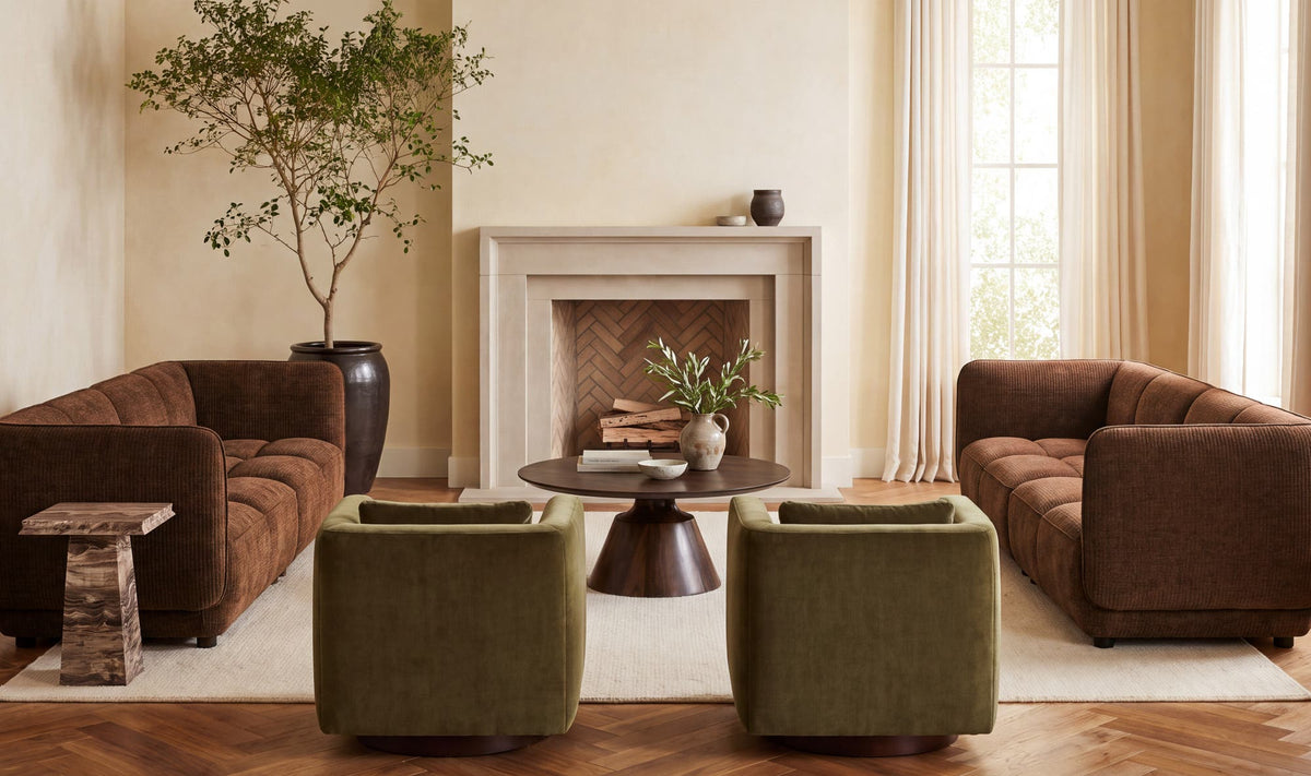 Camden Dark Brown Sofa - Ornate Home