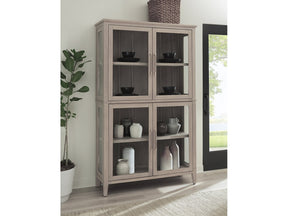 Camden Four Door Shiplap Curio in Chai - Ornate Home