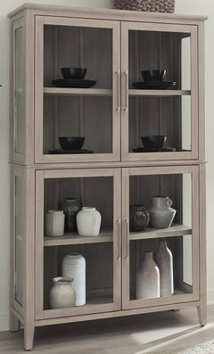 Camden Four Door Shiplap Curio in Chai - Ornate Home