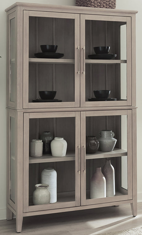 Camden Four Door Shiplap Curio in Chai - Ornate Home