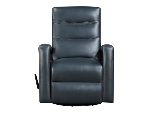Camden Navy Blue Swivel Glider Reclining Chair - Ornate Home