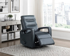 Camden Navy Blue Swivel Glider Reclining Chair - Ornate Home