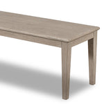 Camden Oak Wood Bench in Chai - Ornate Home