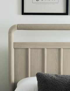 Camden Shiplap Oak Wood Eastern King Platform Bed in Chai - Ornate Home