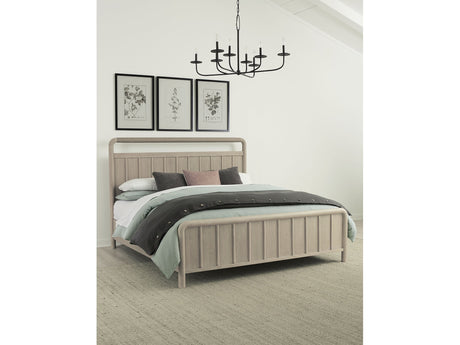 Camden Shiplap Oak Wood Queen Platform Bed in Chai - Ornate Home