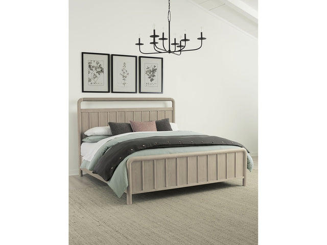 Camden Shiplap Oak Wood Queen Platform Bed in Chai - Ornate Home