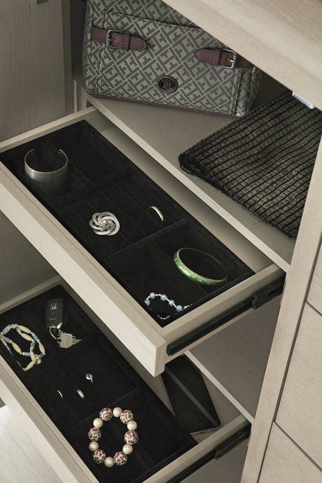 Camden Six Drawer One Door Oak Wood Chest in Chai - Ornate Home