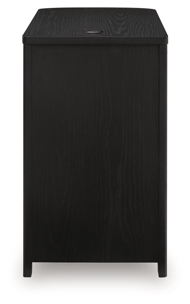 Camdill Black Chair Side End Table - Ornate Home
