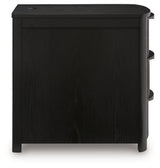 Camdill Black Chair Side End Table - Ornate Home