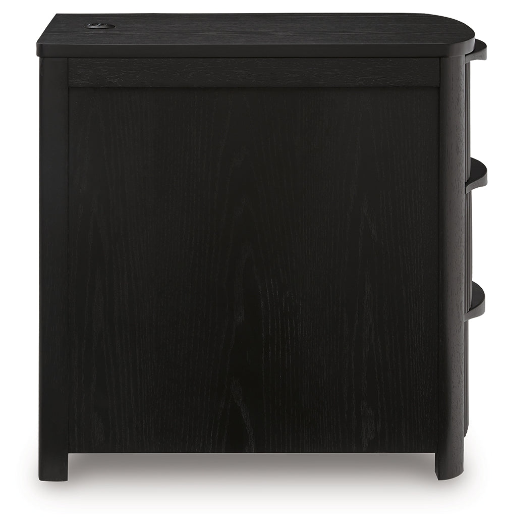 Camdill Black Chair Side End Table - Ornate Home