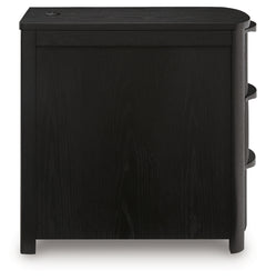 Camdill Black Chair Side End Table - Ornate Home