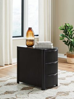 Camdill Black Chair Side End Table - Ornate Home