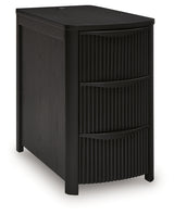 Camdill Black Chair Side End Table - Ornate Home