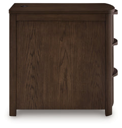 Camdill Dark Brown Chair Side End Table - Ornate Home