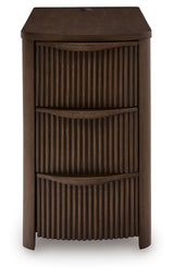 Camdill Dark Brown Chair Side End Table - Ornate Home