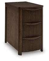 Camdill Dark Brown Chair Side End Table - Ornate Home