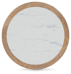 Camdill Light Brown/White Coffee Table - Ornate Home