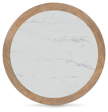 Camdill Light Brown/White Coffee Table - Ornate Home