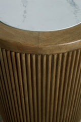 Camdill Light Brown/White End Table - Ornate Home