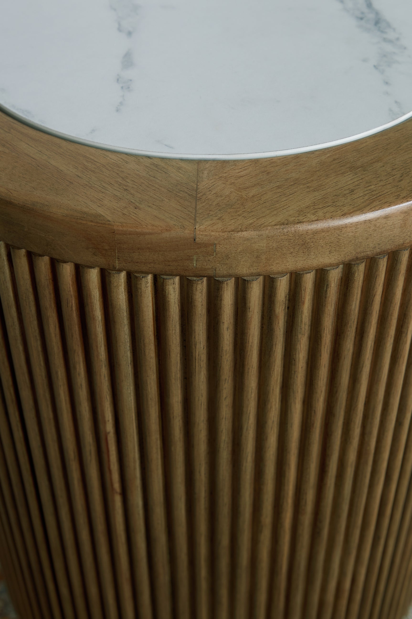 Camdill Light Brown/White End Table - Ornate Home