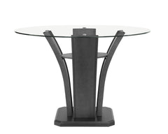 Camelia Dark Gray/Pewter Counter Height Dining Set / 5pc - Ornate Home