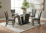 Camelia Dark Gray/Pewter Dining Set - Ornate Home