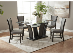 Camelia Dark Gray/Pewter Dining Set - Ornate Home