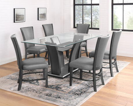 Camelia Dark Gray/Pewter Dining Set - Ornate Home