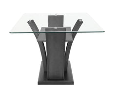Camelia Dark Gray/Pewter Dining Set - Ornate Home