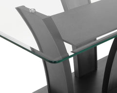 Camelia Dark Gray/Pewter Dining Set - Ornate Home