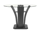 Camelia Gray & Glass Counter Height Round Dining Table - Ornate Home