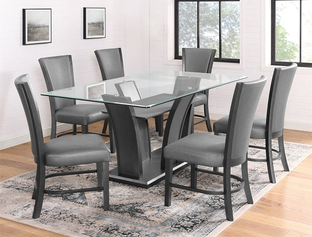 Camelia Gray/Gray Dining Chair (Set of 2) - Ornate Home