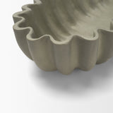 Camelia Sage Green Large Fluted Paper Mache Round Centerpiece Bowl - Ornate Home