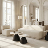 Camella Light Beige & Black Coffee Table Set (2-Piece) - Ornate Home