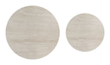 Camella Light Beige & Black Coffee Table Set (2-Piece) - Ornate Home