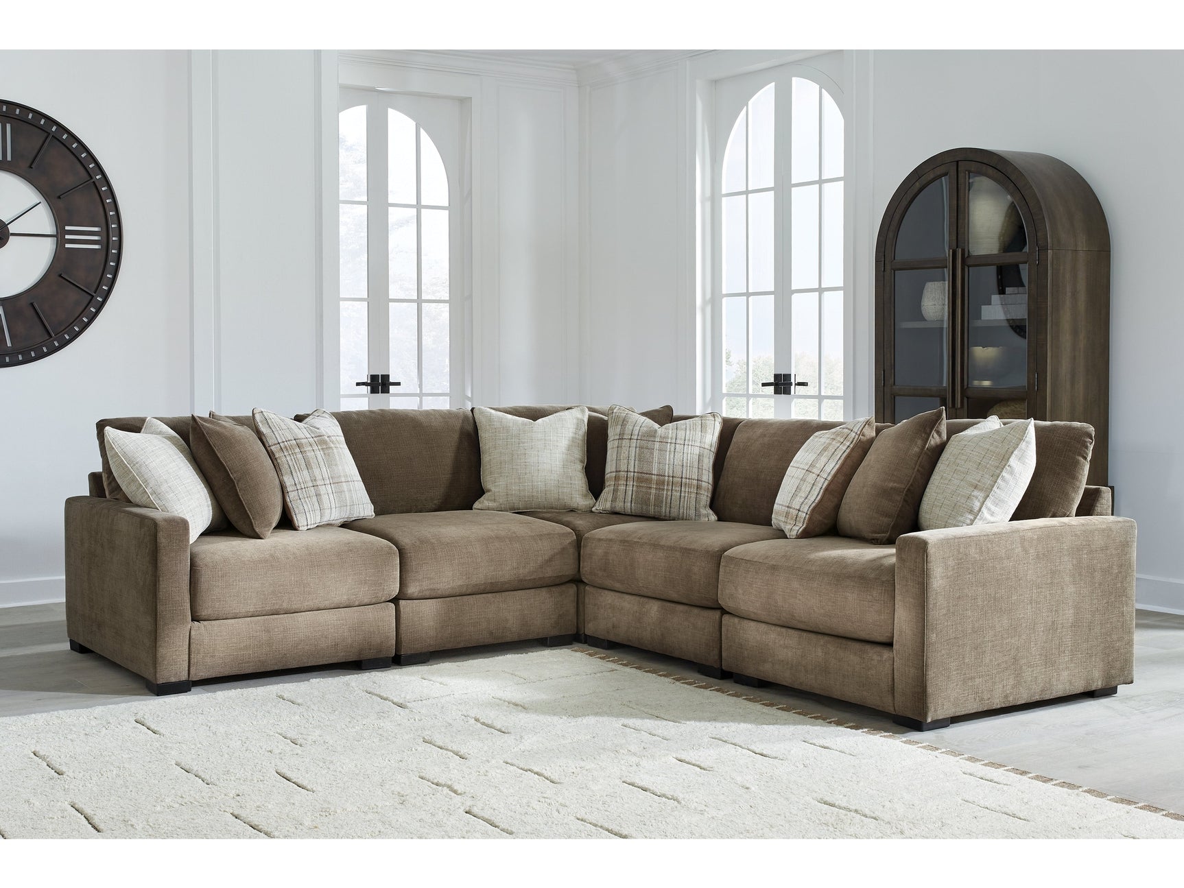 Camellia-Court Coffee 5-Piece Sectional (Online Special Price) - Ornate Home