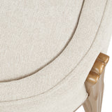 Camellia Field Antique Gold/Linen Accent Bench - Ornate Home