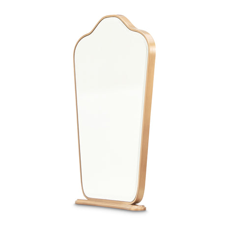Camellia Field Antique Gold Vanity Mirror - Ornate Home