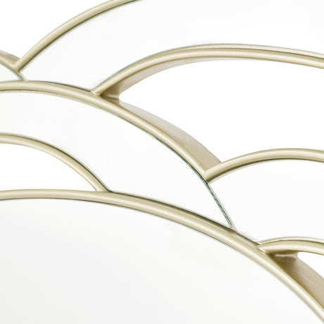 Camellia Field Antique Gold Wall Mirror - Ornate Home