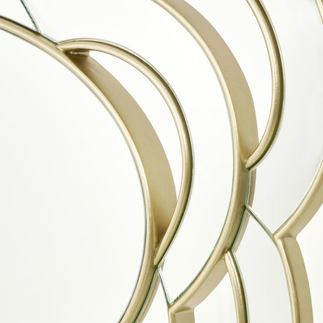 Camellia Field Antique Gold Wall Mirror - Ornate Home