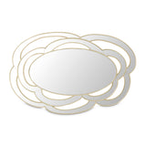 Camellia Field Antique Gold Wall Mirror - Ornate Home