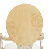 Camellia Field Caramel/Cornsilk Dining Arm Chair (Set of 2)