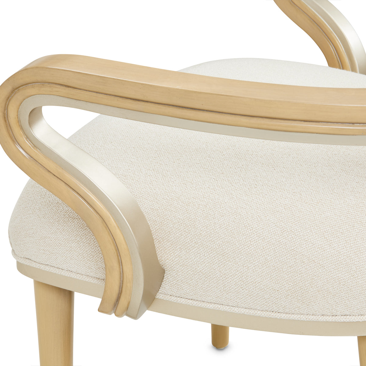 Camellia Field Caramel/Cornsilk Dining Arm Chair (Set of 2)