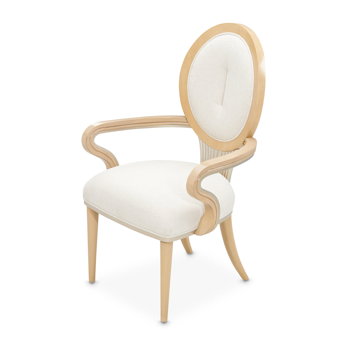 Camellia Field Caramel/Cornsilk Dining Arm Chair (Set of 2)