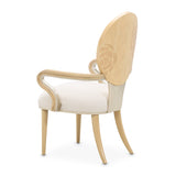 Camellia Field Caramel/Cornsilk Dining Arm Chair (Set of 2)