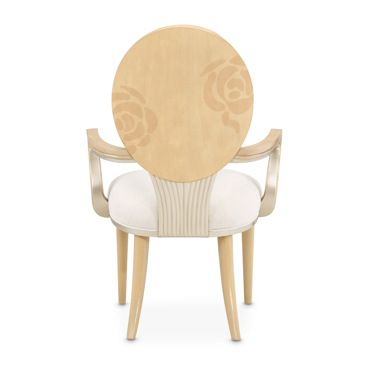 Camellia Field Caramel/Cornsilk Dining Arm Chair (Set of 2)