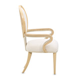Camellia Field Caramel/Cornsilk Dining Arm Chair (Set of 2)
