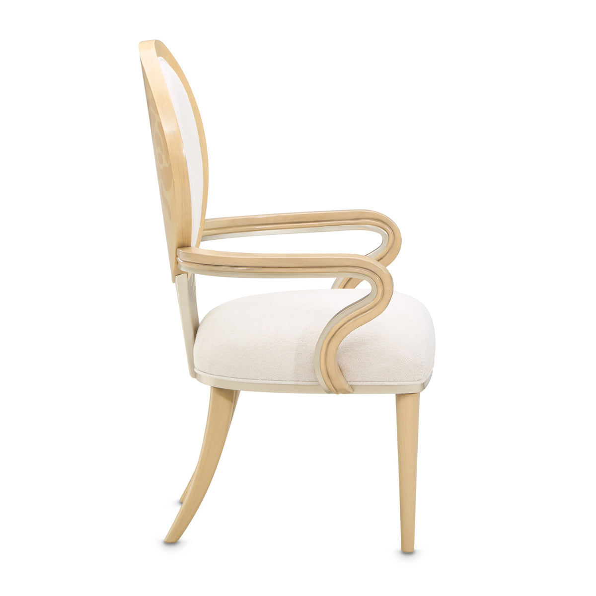 Camellia Field Caramel/Cornsilk Dining Arm Chair (Set of 2)