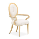 Camellia Field Caramel/Cornsilk Dining Arm Chair (Set of 2)