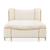 Camellia Field Caramel/Cornsilk King Upholstered Bed